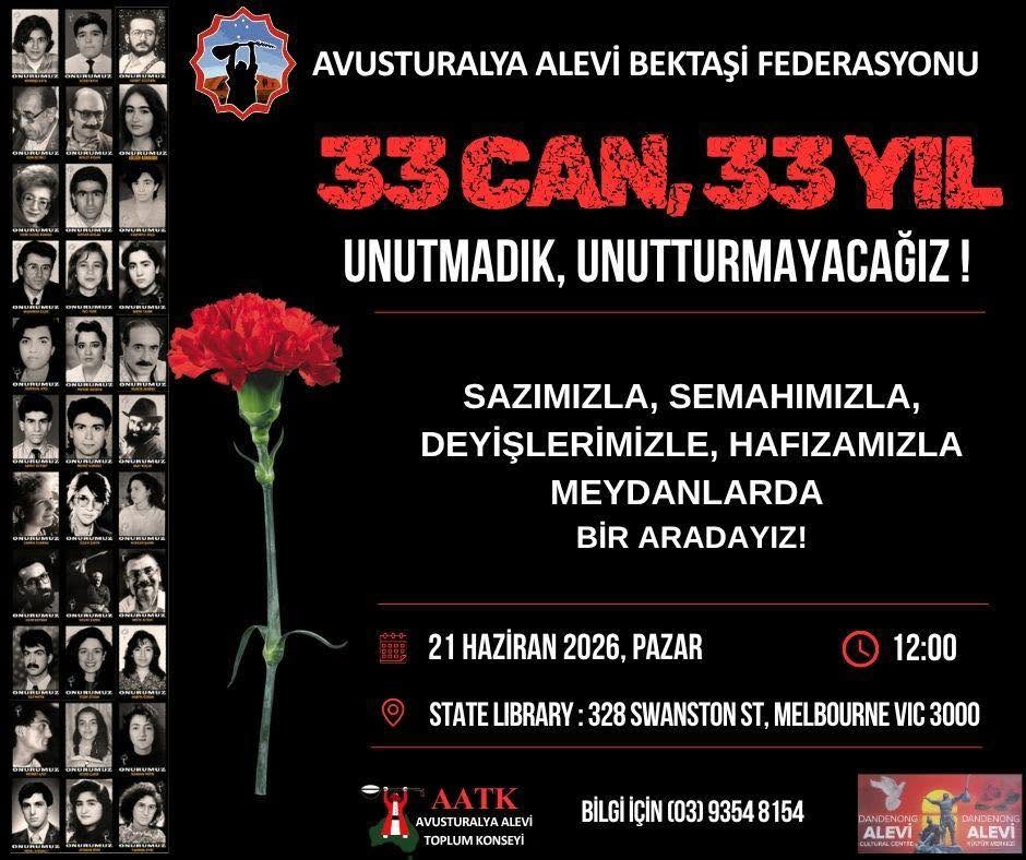 Avustralya’dan Madımak Katliamı İçin Ortak Anma Ça