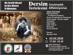 Dersim Tertelesi’nin 89. Yılında Anma Çağrısı: “Unutmadık, Unutturmayacağız”