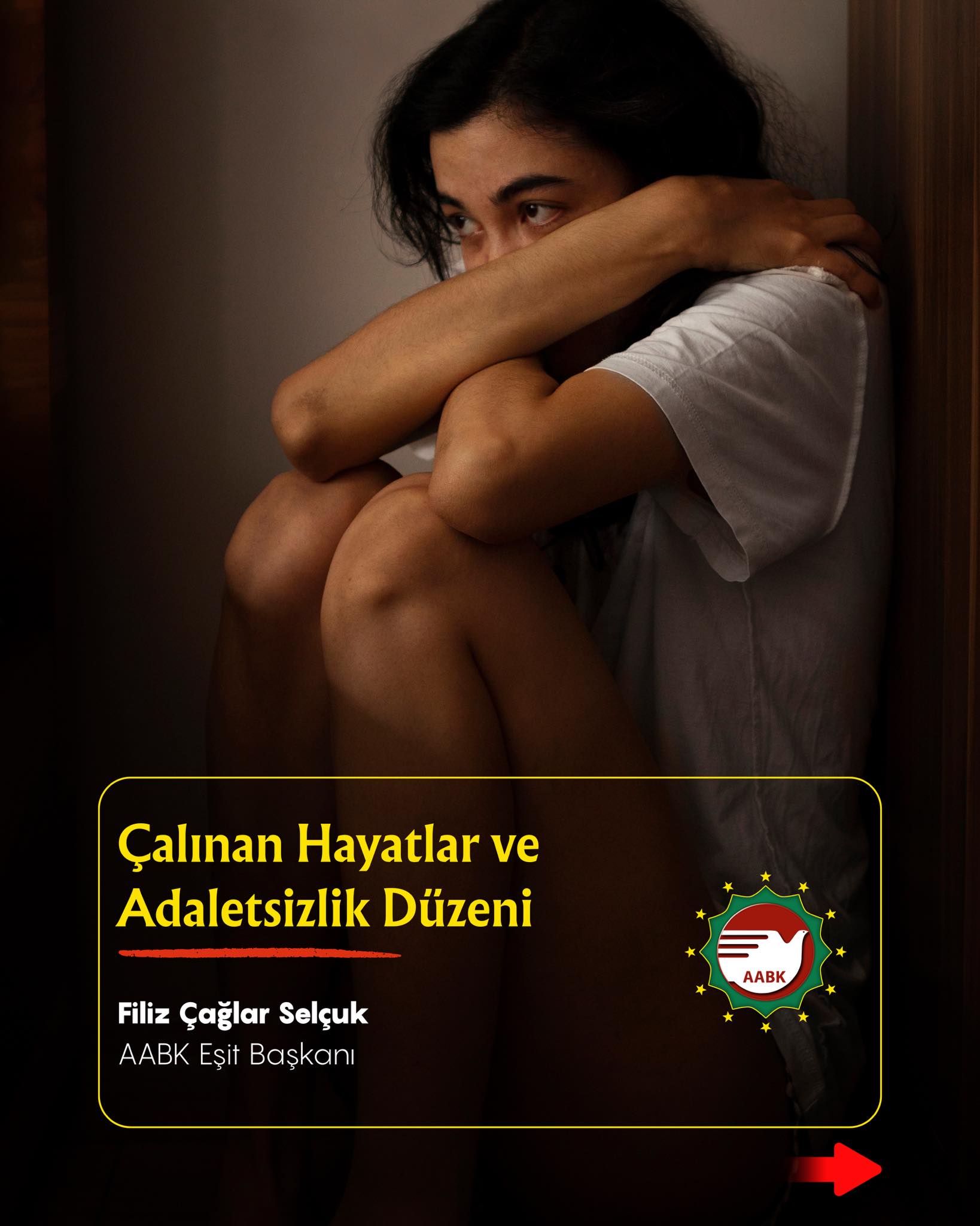 AABK Eşit Başkanı Filiz Çağlar-Selçuk: ”Çalınan Hayatlar ve Adaletsizlik Düzeni”