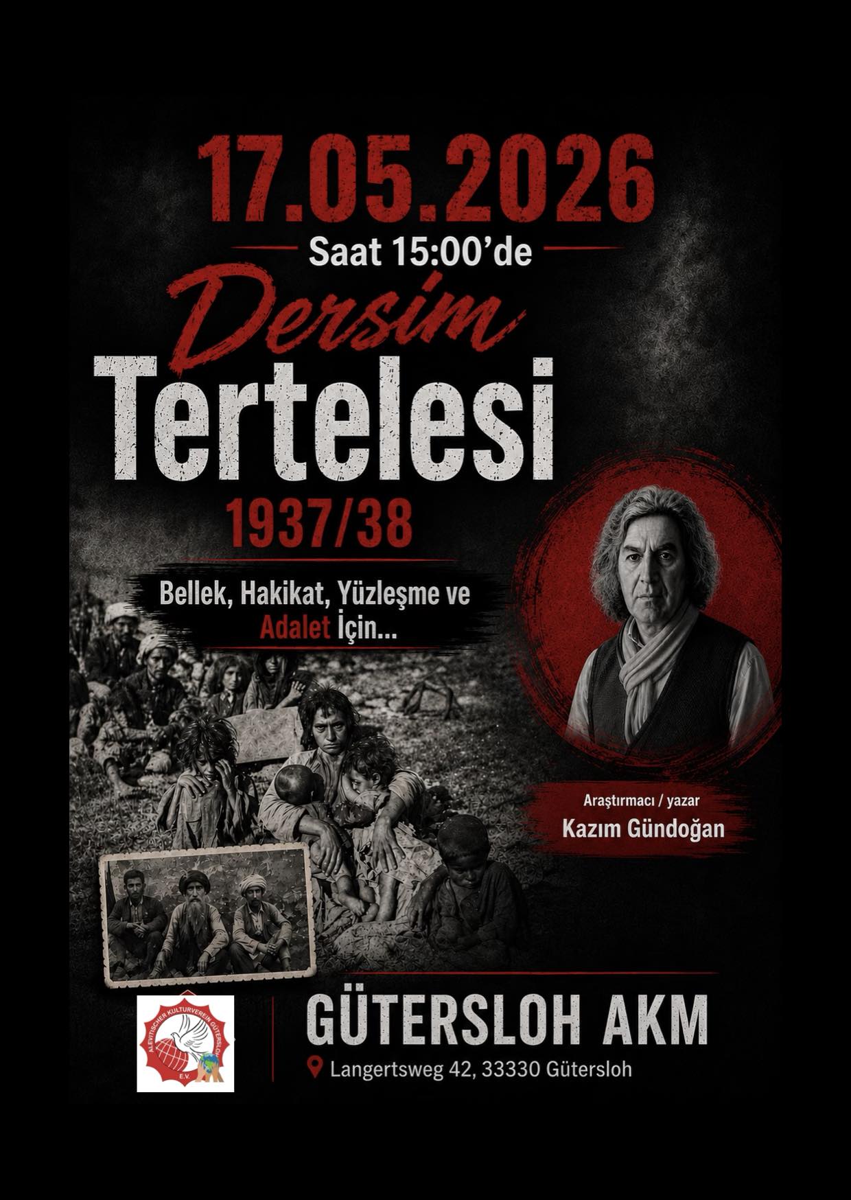 Gütersloh AKM’den “Dersim Tertelesi 1937/38” Anma ve Söyleşi Daveti