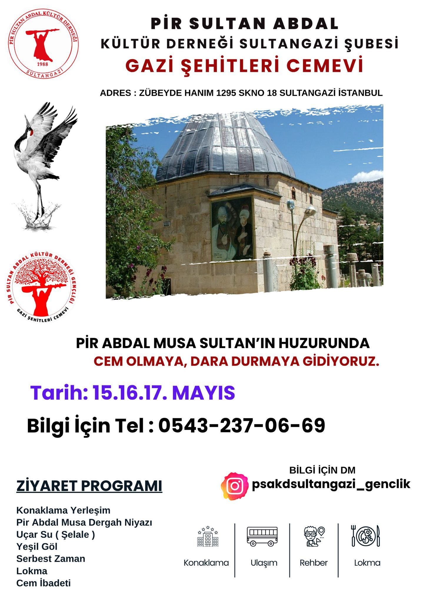 Sultangazi’den Çağrı: “Abdal Musa Sultan’ın Huzurunda Cem Olmaya Gidiyoruz”