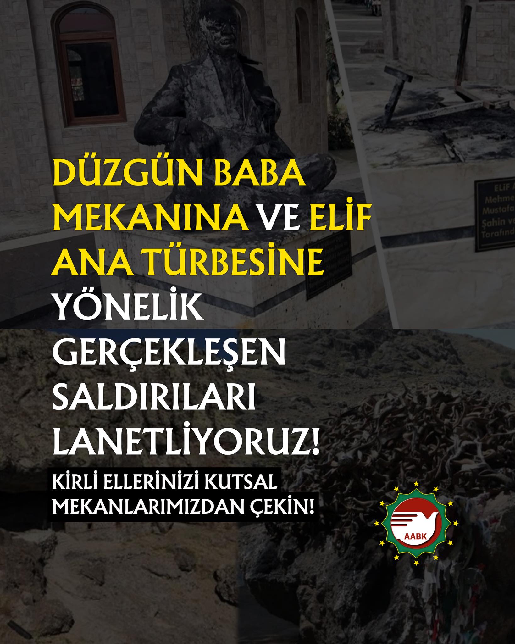 AABK: “Düzgün Baba ve Elif Ana’ya Yönelik Saldırılar Tüm Alevi Toplumuna Yapılmıştır”