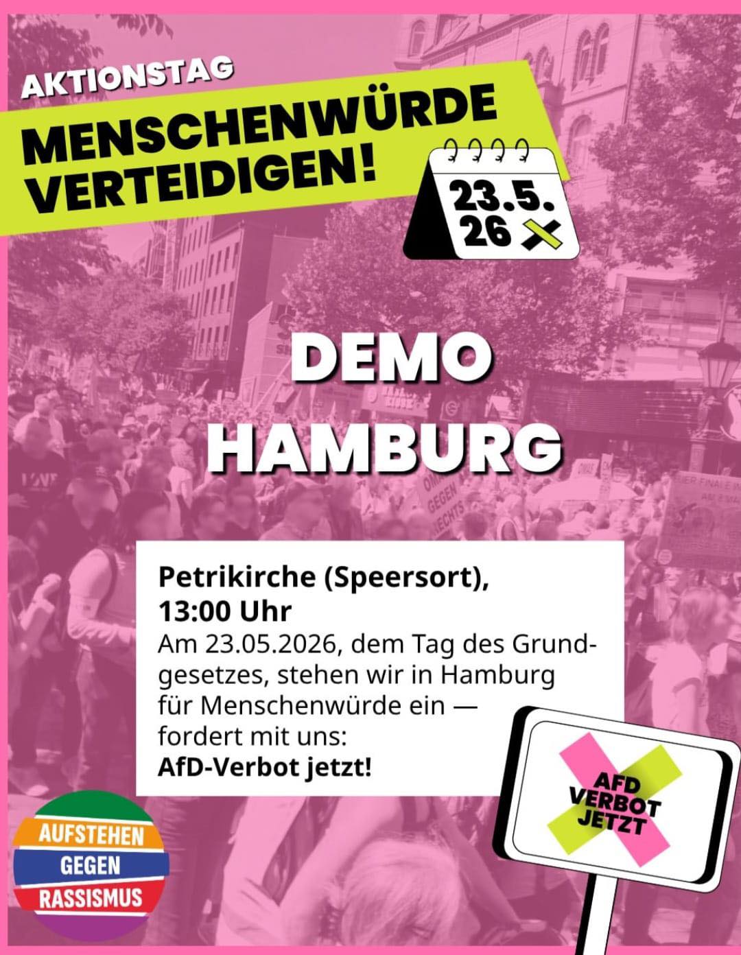 Hamburg’daki Alevi Kurumlarından AfD Yasağı İçin Eylem Çağrısı