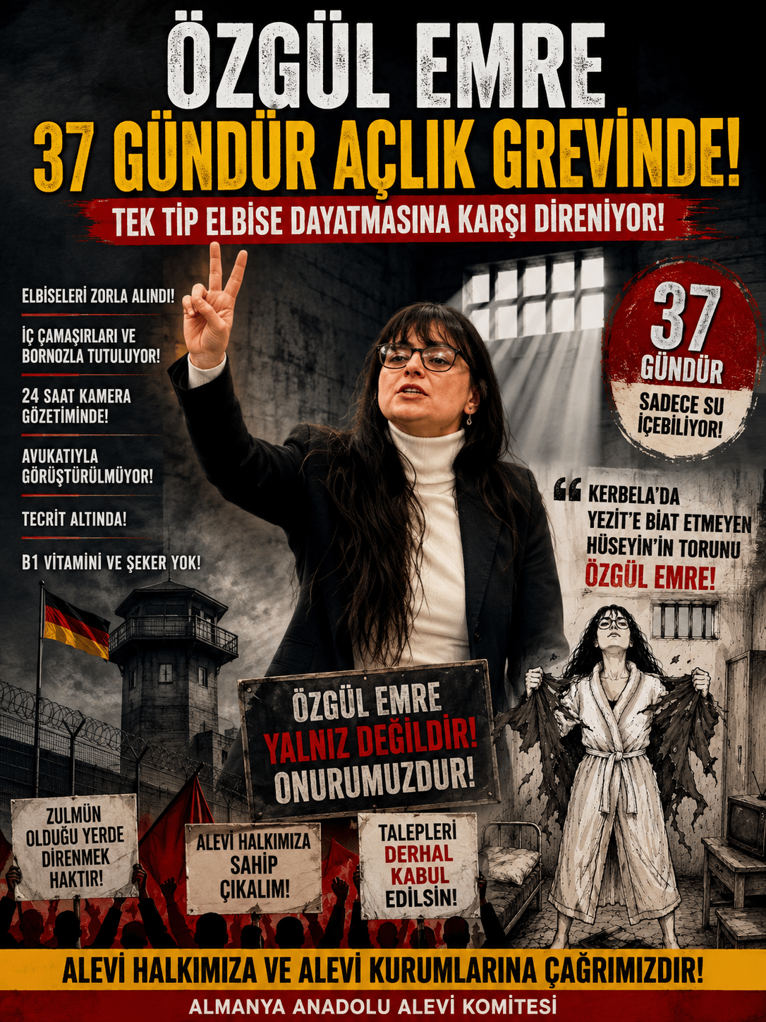 Almanya Anadolu Alevi Komitesi’nden Özgül Emre İçin Çağrı: “