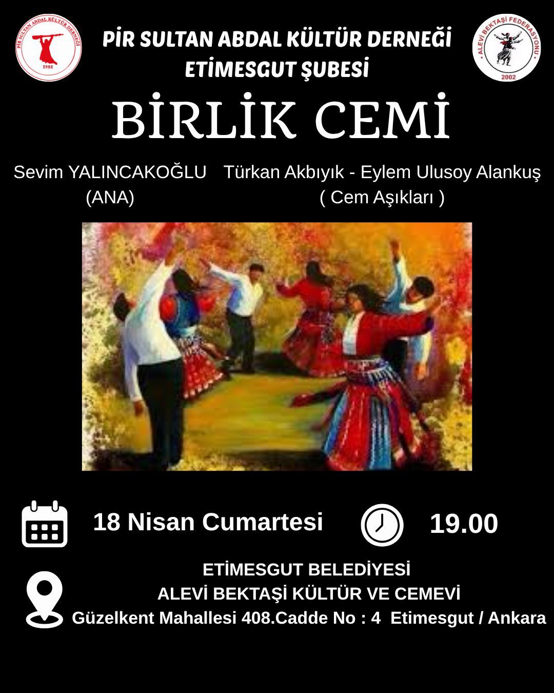 PSAKD Etimesgut Şubesi’nden “Birlik Cemi” Çağrısı