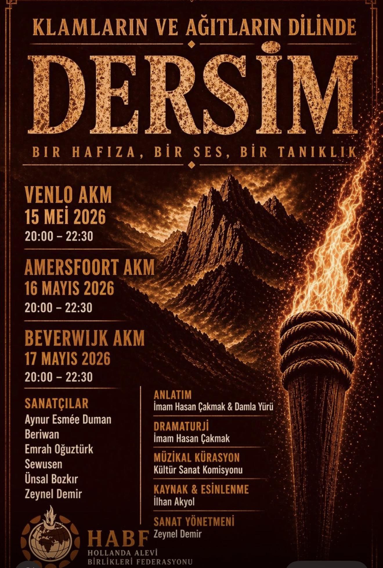 Dersim Tertelesi İçin Avrupa’da Anma Programı: “Klamların Dilinde Dersim”