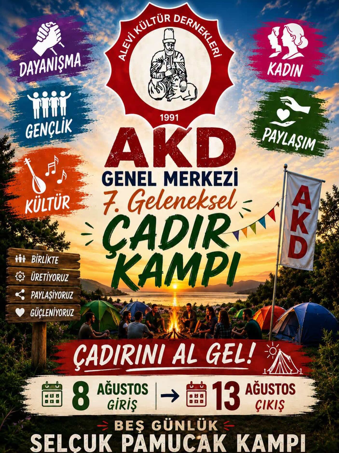 AKD Genel Merkezi’nden 7. Geleneksel Çadır Kampı Ç