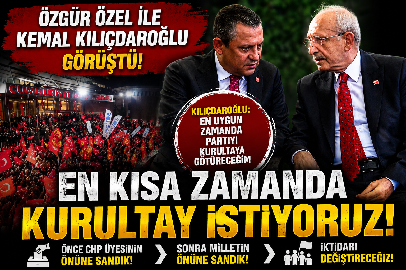 Ögür Özel ile Kemal Kılıçdaroğlu Arasında İlk Temas: “En Kısa Zamanda Kurultay İstiyoruz” / Video